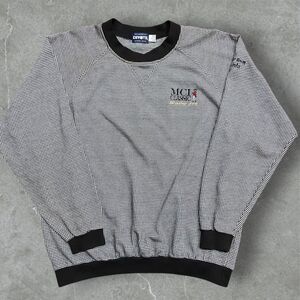 Divots Vtg Houndstooth MCI Classic Golf Club Lightweight Crewneck Sweatshirt L